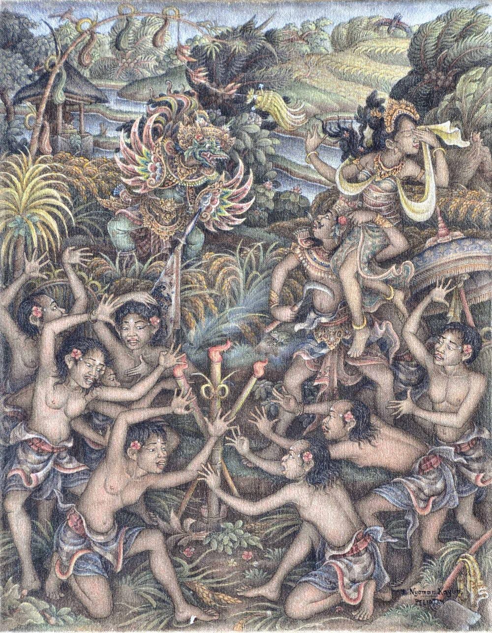 Kecak Dance Performing Rama and Shinta comparable sale