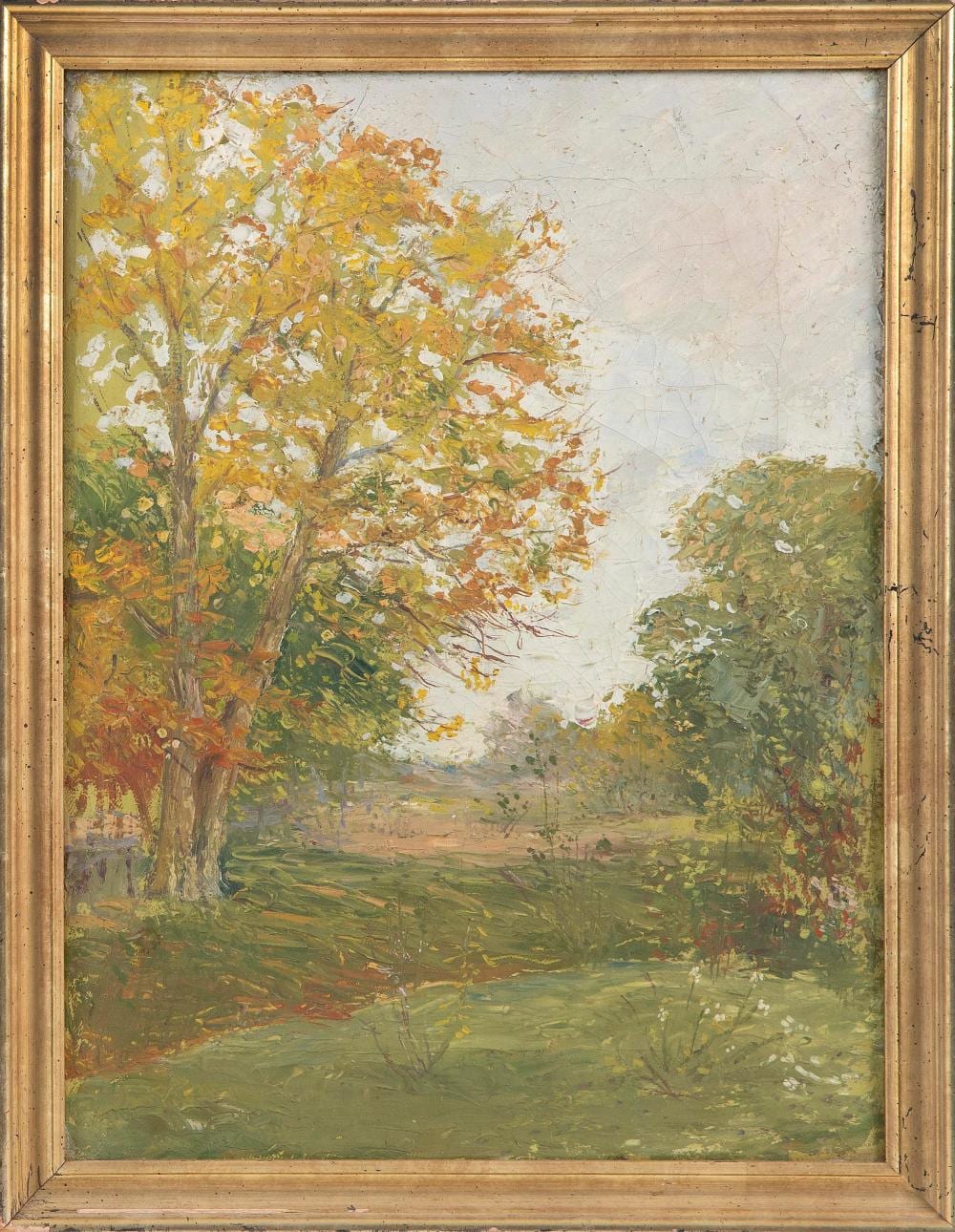 William Bradford Green comparable auction result: william bradford green new york connecticut 1871 1945 october oil on canvas 16 x 12 framed 18 x 14