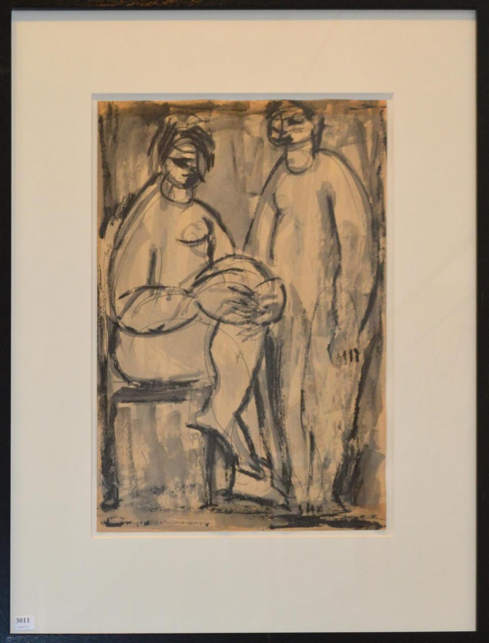 nancy grant c 1911 1998 two figures ink on paper · Leonard Joel · 2021-04-29 Nancy Grant comparable auction result: nancy grant c 1911 1998 two figures ink on paper