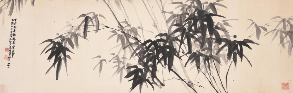 Xiao Junxian comparable auction result: xiao junxian 1865 1948 bamboos