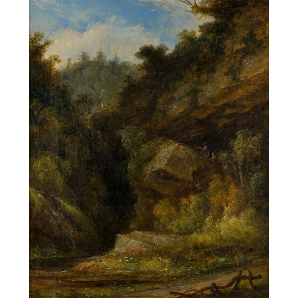 James Francis Williams comparable auction result: james francis williams scottish 1785 1846 figures in a rocky landcsape