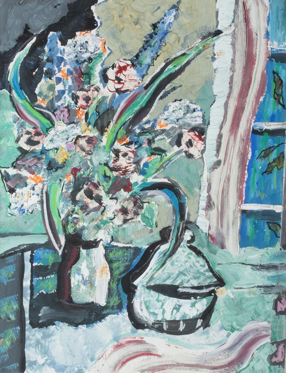 Howard Rackliffe comparable auction result: howard rackliffe am 1917 1987 still life with flowers oil on board framed under glass 21 3 8 x 16 7 16 sight 26 7 8 x 21 1 2