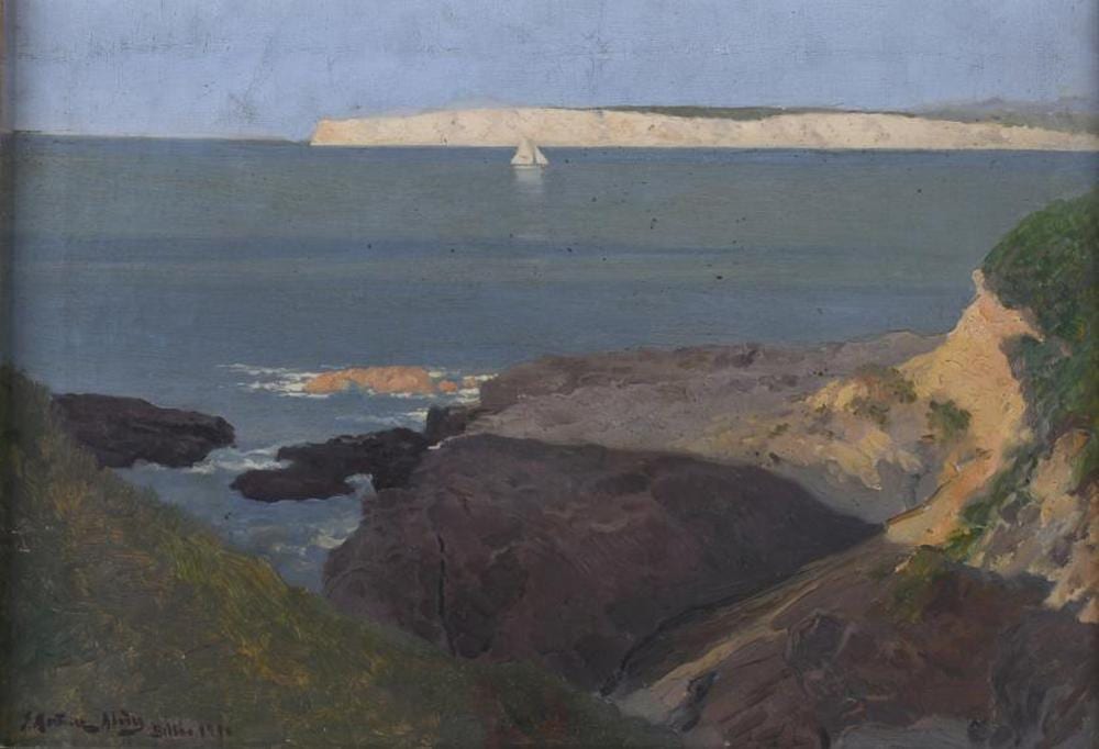Juan Martínez Abades comparable auction result: juan mart nez abades 1862 1920 seaside bilbao 1910