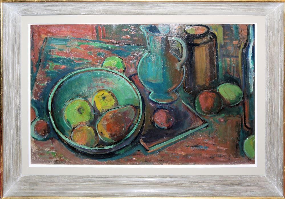 Otto Laible comparable auction result: otto laible stillleben mit fr chten krug und gef signiertes lgem lde gerahmt