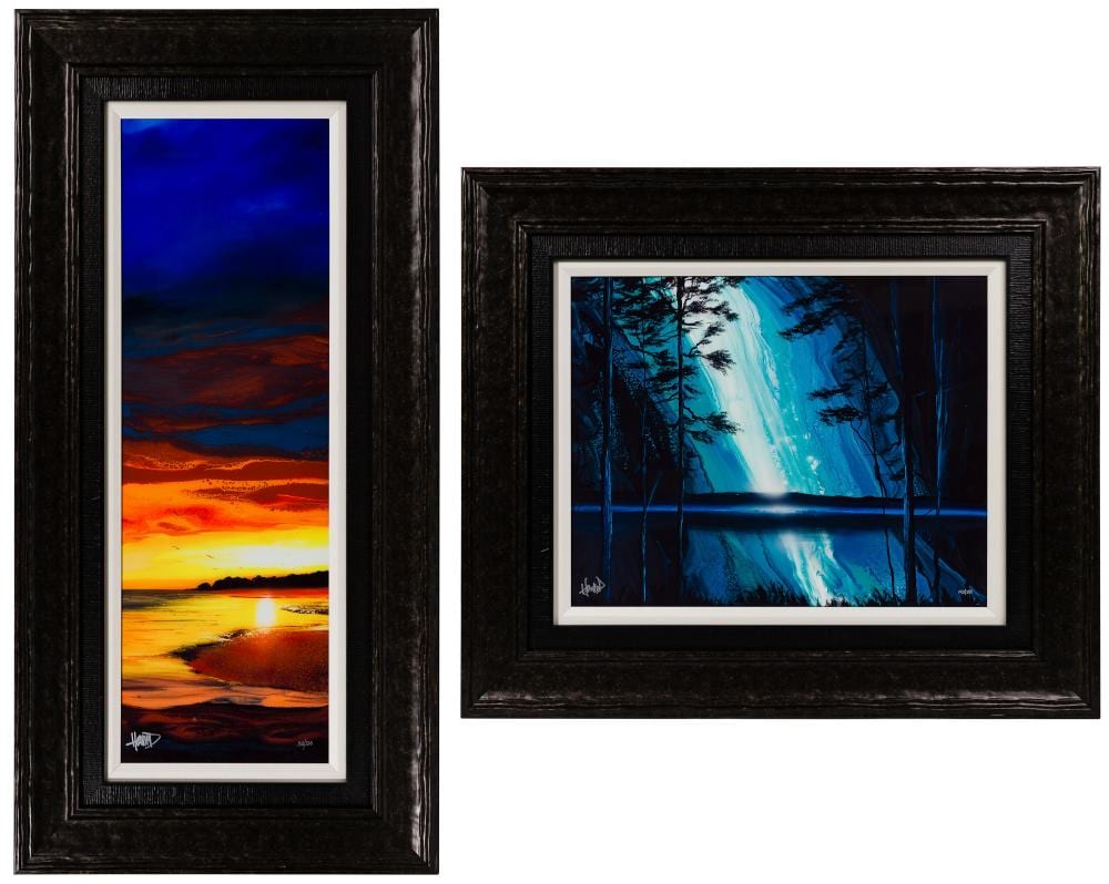 Julian Howard Ashton comparable auction result: howard ashton american b 1979 last light and forest light digital prints