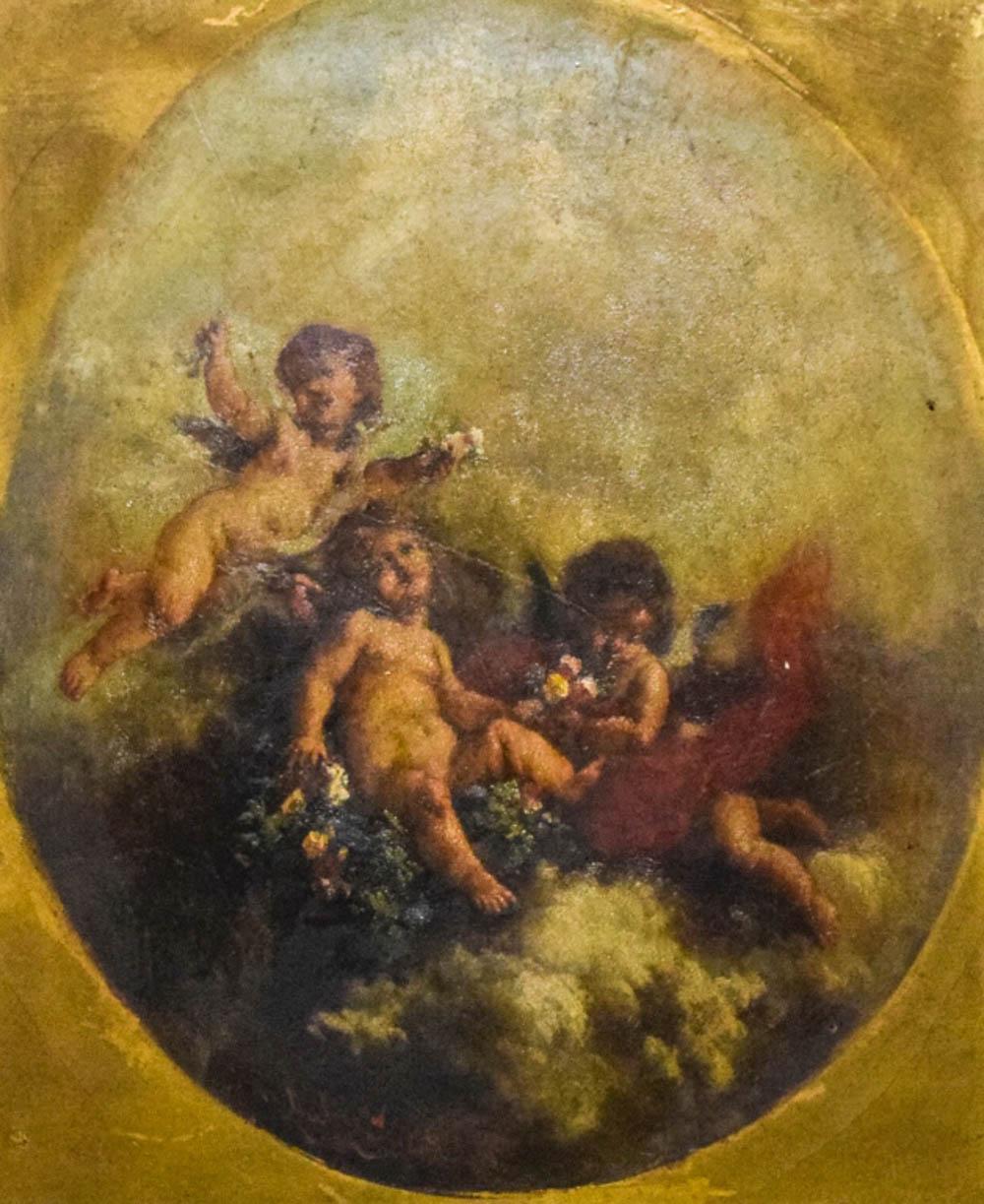 Jean-Ernest Aubert comparable auction result: jean ernest aubert oil on canvas cherubs