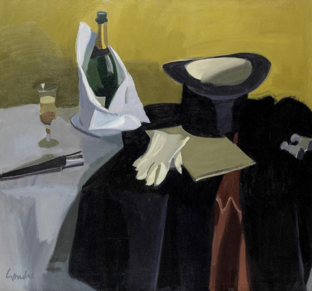 Alexander Goudie comparable auction result: alexander goudie british 1933 2004 still life at the opera 80 7 x 86 cm 31 3 4 x 33 7 8 in commissioned 1981 painted 1982