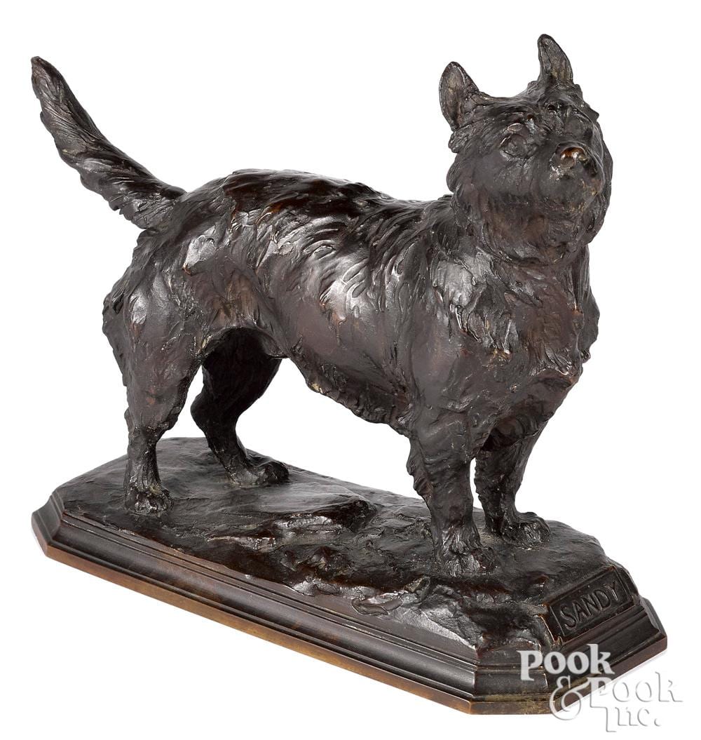 frederick roth bronze terrier · Pook & Pook Inc. · 2021-05-21 Frederick Roth comparable auction result: frederick roth bronze terrier