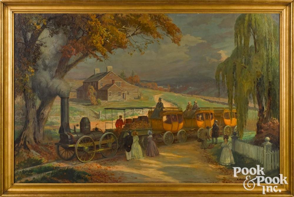 albert sheldon pennoyer oil on canvas landscape · Pook & Pook Inc. · 2021-05-21 Albert Sheldon Pennoyer comparable auction result: albert sheldon pennoyer oil on canvas landscape