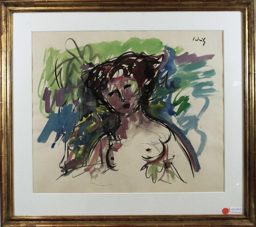 Helmut Weitz comparable auction result: helmut weitz deutsch 1918 1966 halbakt aquarell a papier