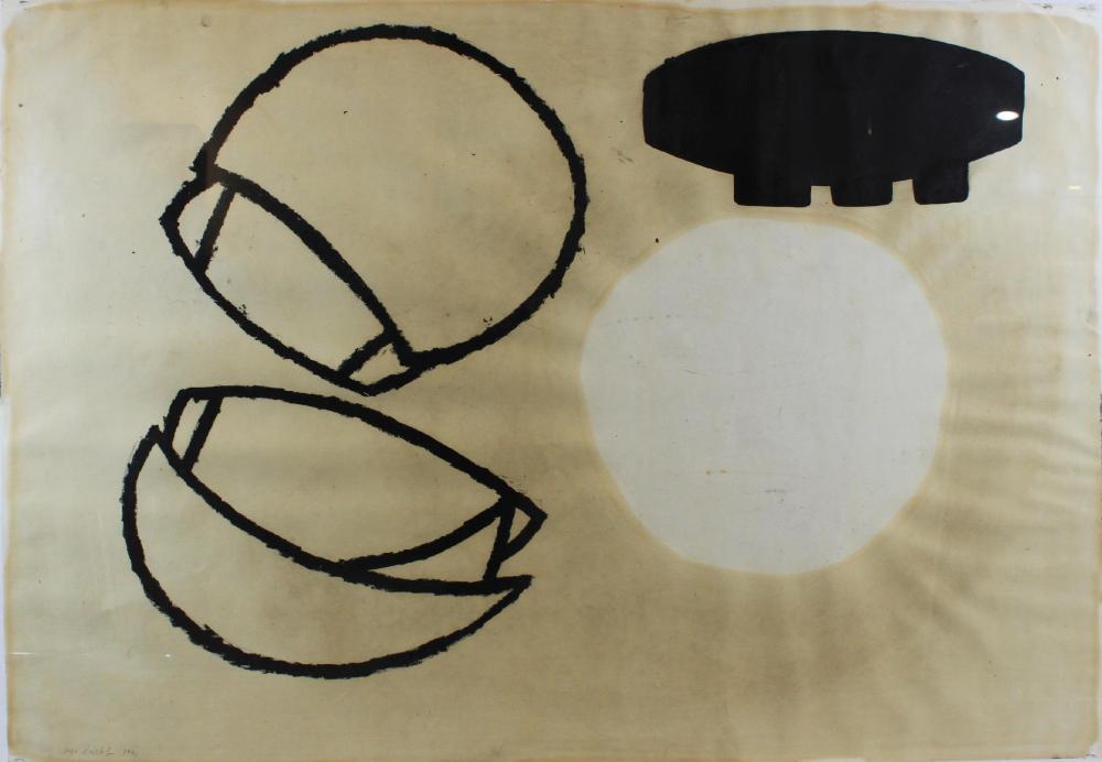 Ingo Ronkholz comparable auction result: ingo ronkholz 1953 2018 abstrakte komposition 1991 mischtechnik auf papier