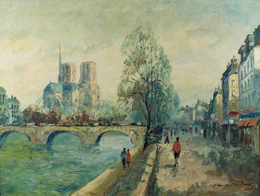 Claude Montier comparable auction result: claude montier franz sisch die seine l a lwd