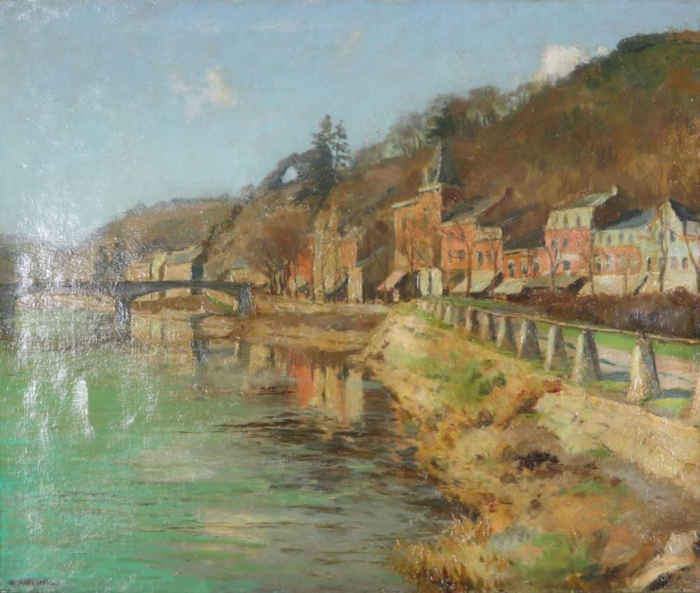 Xavier Wurth comparable auction result: xavier wurth 1869 1933 oil on canvas view of comblain la tour