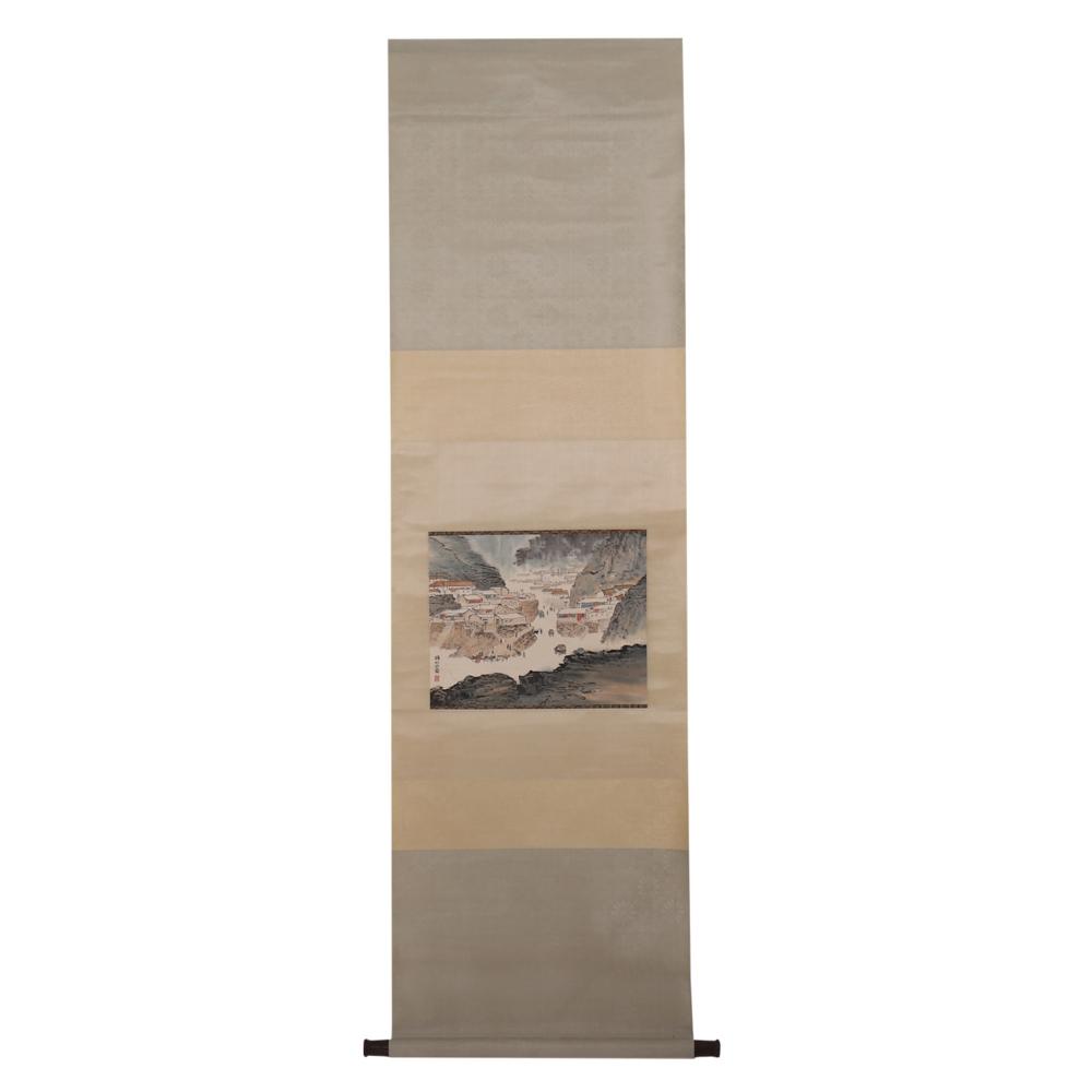 QIAN SONGYAN LANDSCAPE PAINTING SCROLL sold by Eden Fine Antiques Galleries LLC, lot 39 — auction record photograph