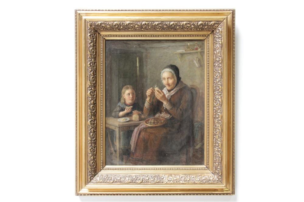 David Monies comparable auction result: david monies 1812 1894 interi r med bedstemor o