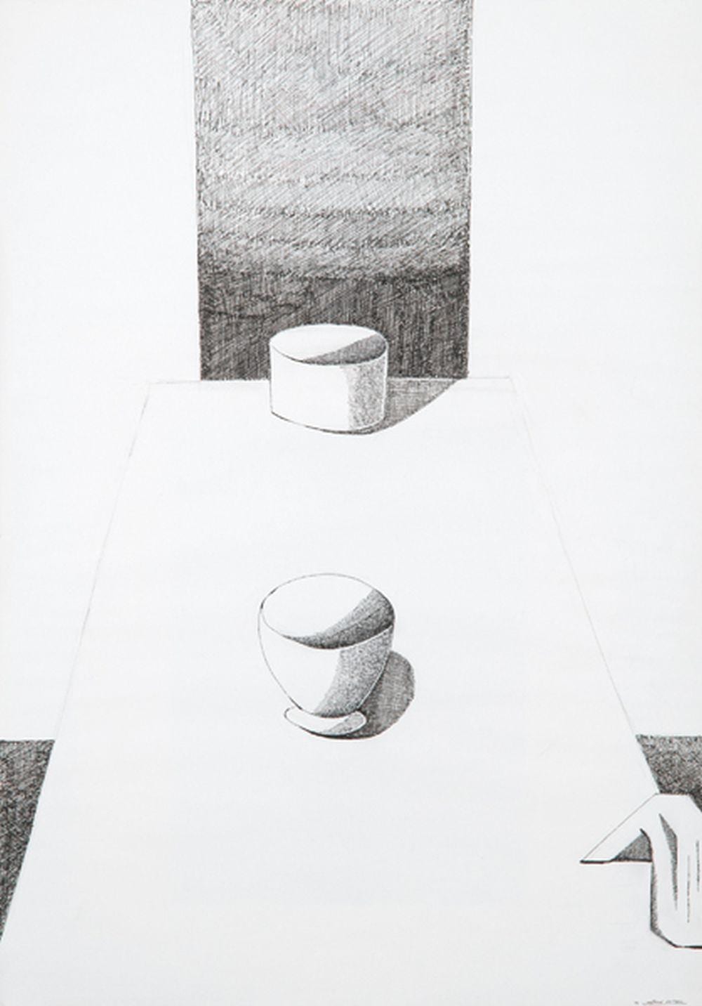 Cristino de Vera comparable auction result: cristino de vera table with bowl cup and cloth