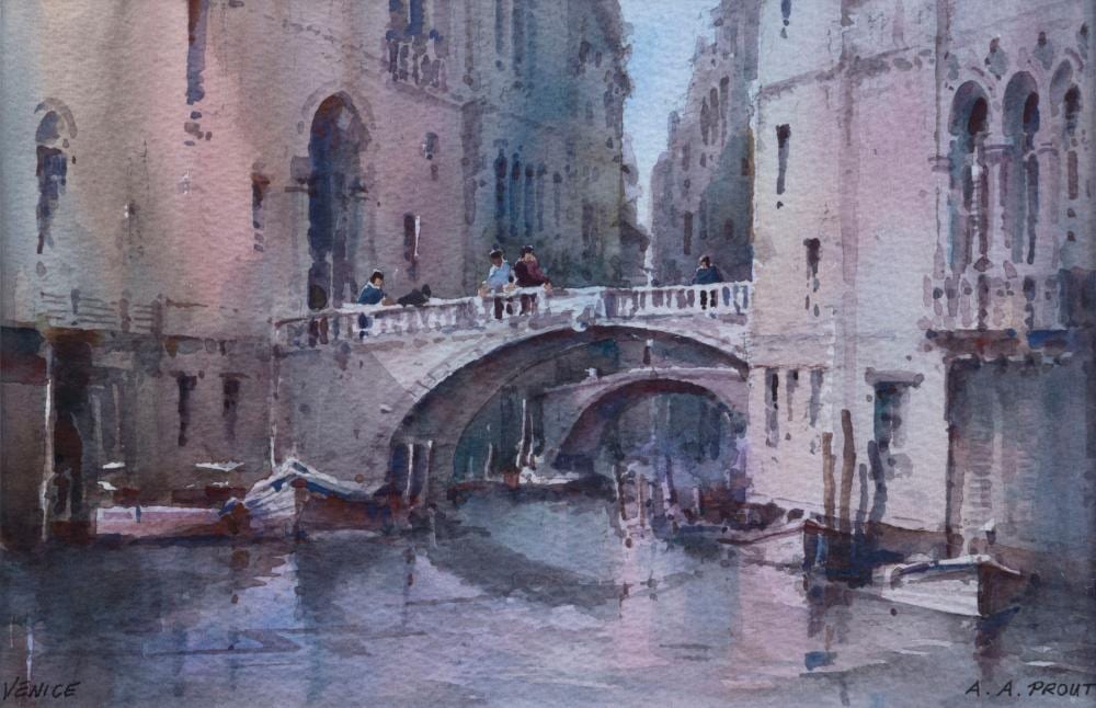 Anthony A. Prout comparable auction result: anthony a prout 1946 venice watercolour on card signed lower right titled lower left