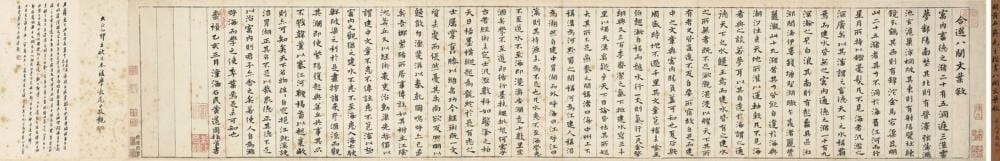 Huang Daozhou (1585-1646) - Small-Character Calligraphy in Standard Script comparable sale