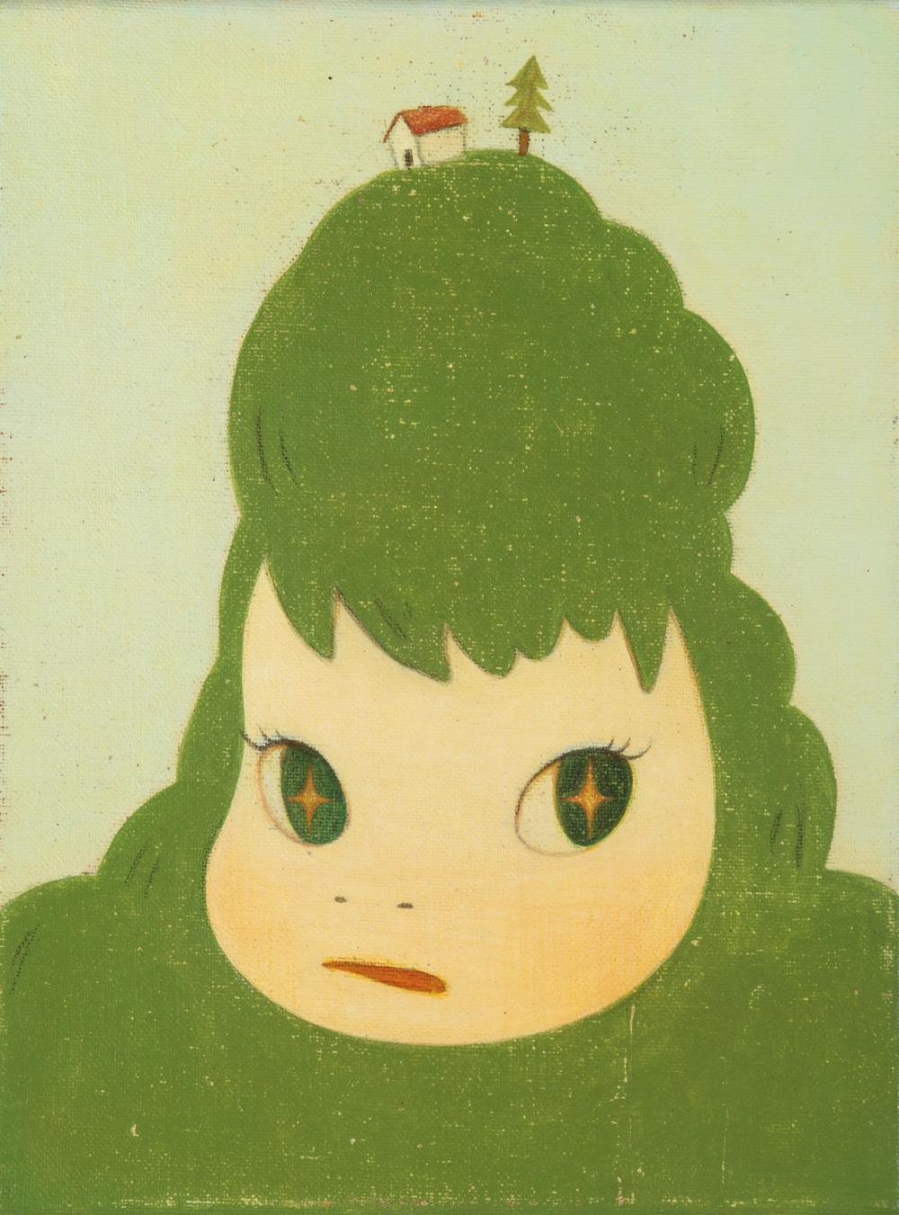Yoshitomo Nara (B. 1959) - Green Mountain comparable sale