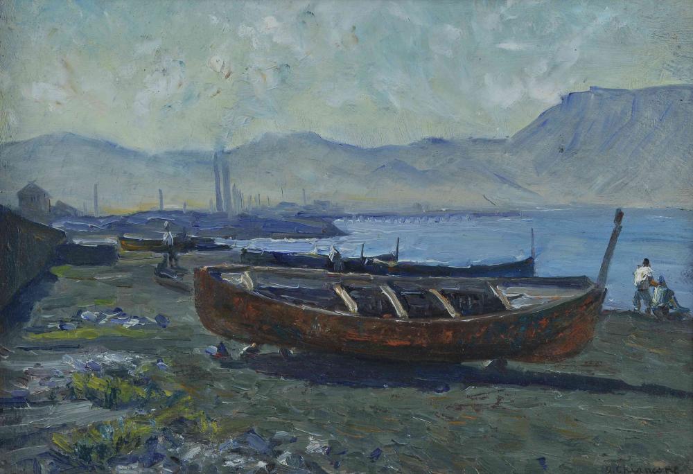 alberto chiancone 1904 1988 paesaggio con barca in secca · Pananti Casa D'Aste SRL · 2021-05-21 Alberto Chiancone comparable auction result: alberto chiancone 1904 1988 paesaggio con barca in secca