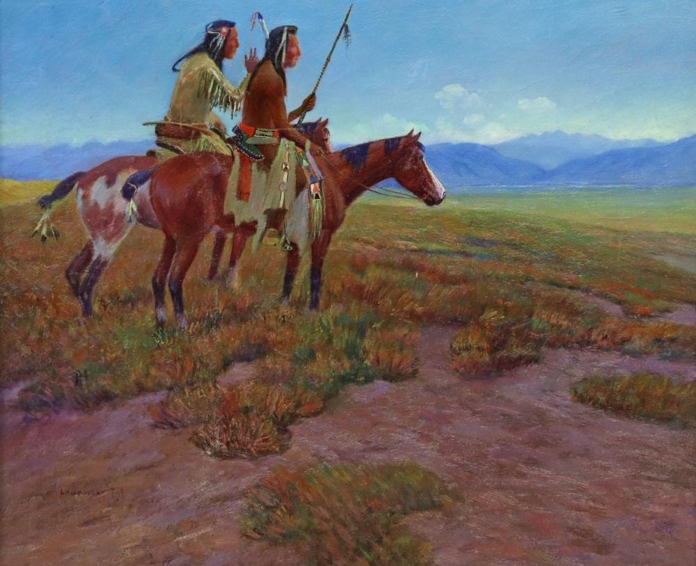 Lone Wolf comparable auction result: lone wolf 1882 1970 blackfeet sentinels
