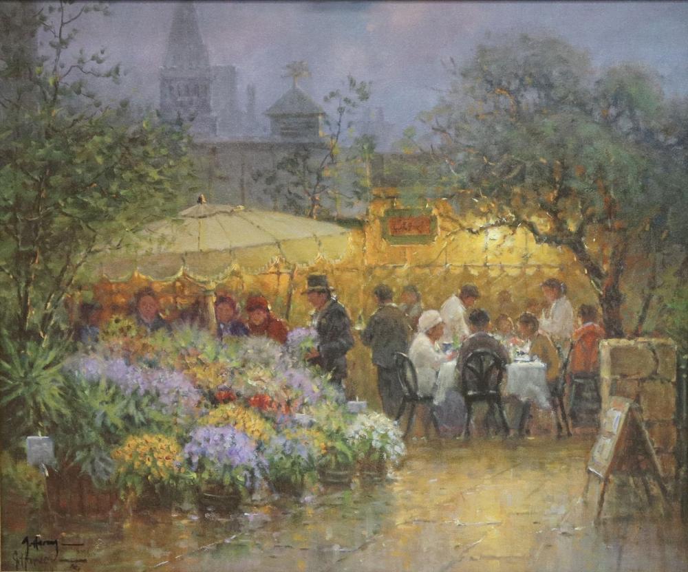Auction comp thumbnail for G. HARVEY LIMITED EDITION PRINT 'MARKET CAFE' (Austin Auction Gallery, Lot 713)