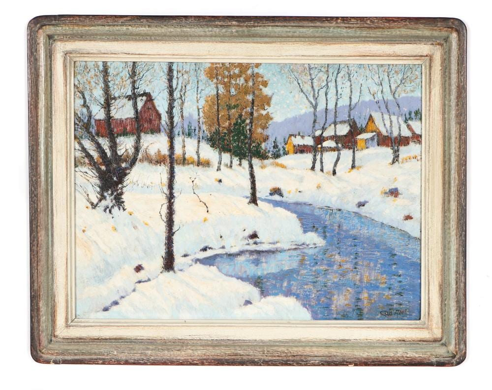 Carl Abel comparable auction result: carl abel american 1875 1959 oil painting