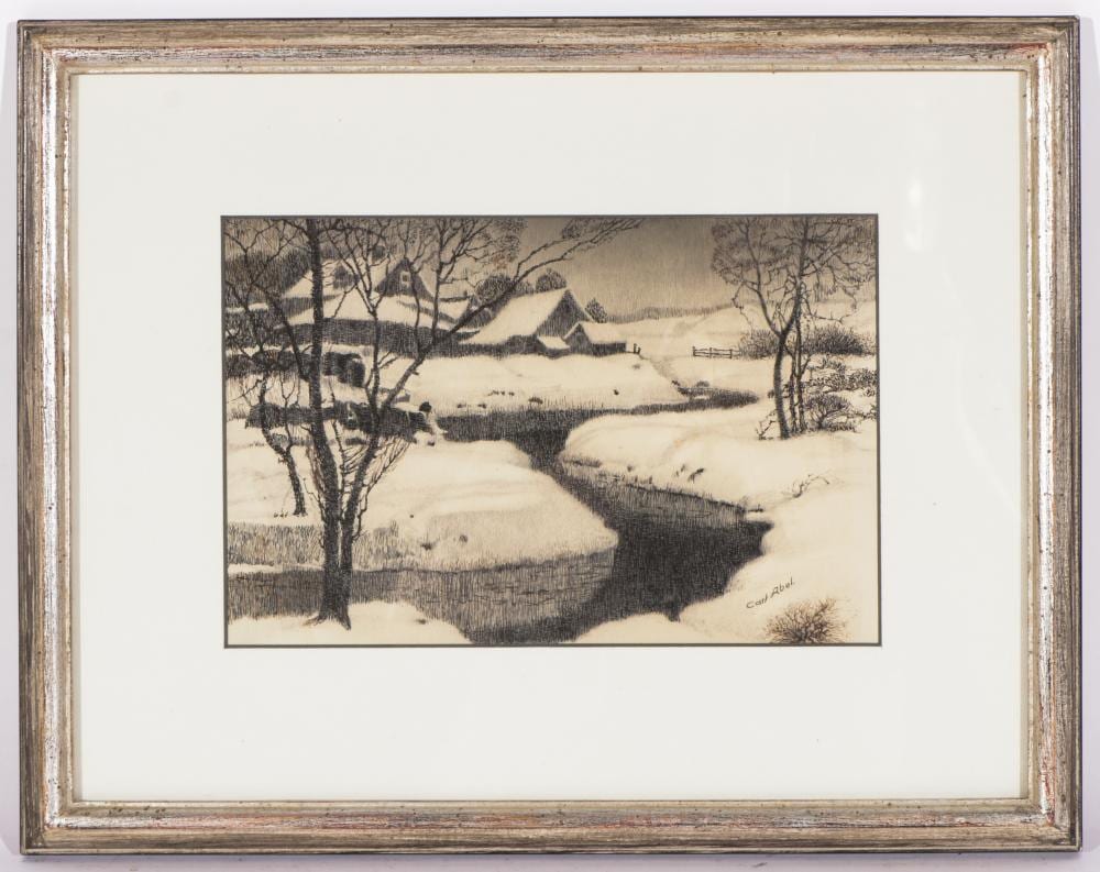 Carl Abel comparable auction result: carl abel american 1875 1959 pen ink drawing