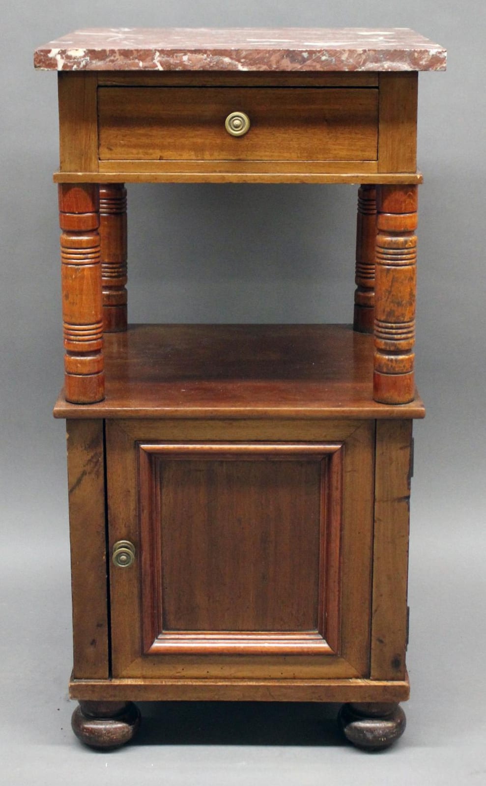 Genevieve (1918) comparable auction result: ge furniture antique mahogany one drawer one door commode