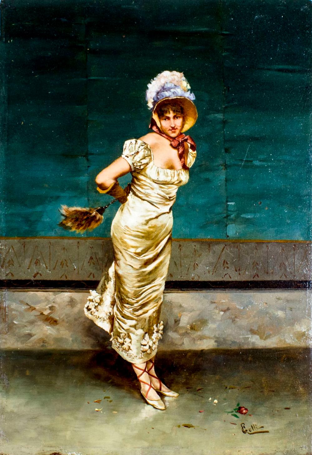 eduardo gelli italy 1852 1933 oil painting antique · Broward Auction Gallery LLC · 2021-07-04 Edoardo Gelli comparable auction result: eduardo gelli italy 1852 1933 oil painting antique