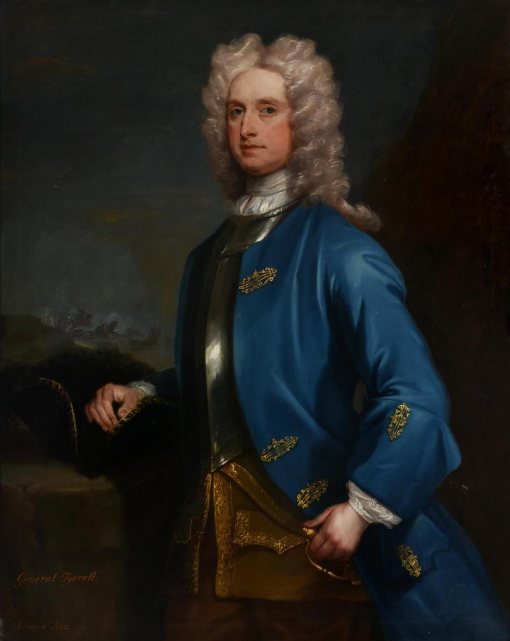 Charles Jervas comparable auction result: charles jervas british c 1675 1739 portrait of general tyrrell