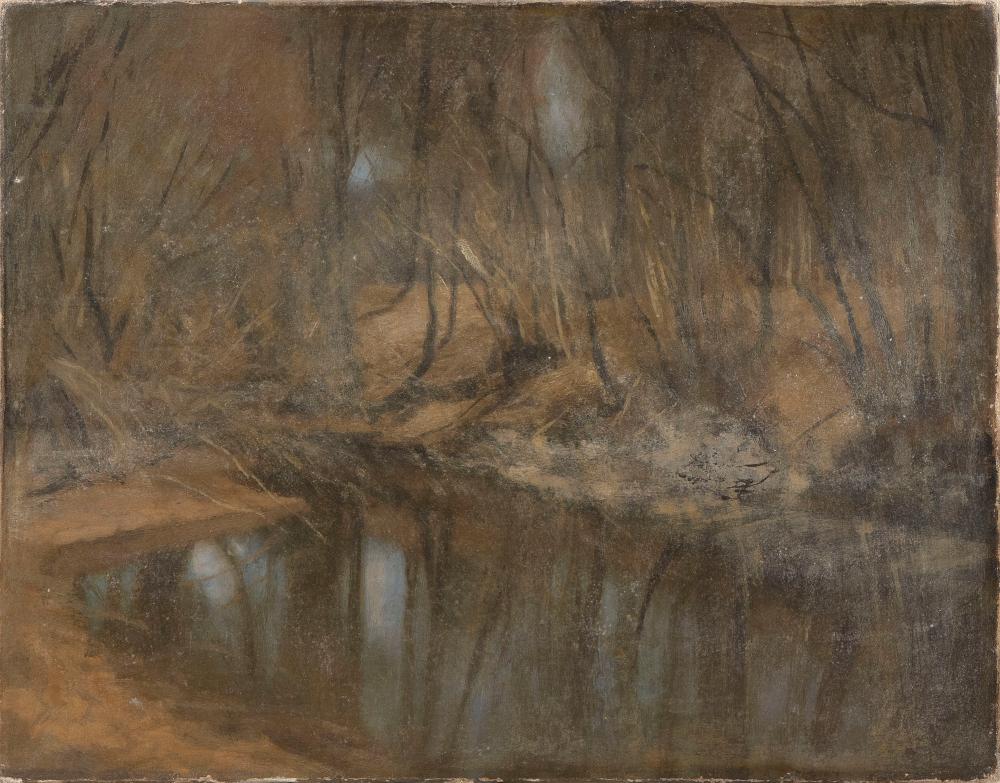 Marcus Waterman comparable auction result: marcus waterman massachusetts rhode island 1834 1914 brookside new england oil on canvas 16 x 20 25 unframed