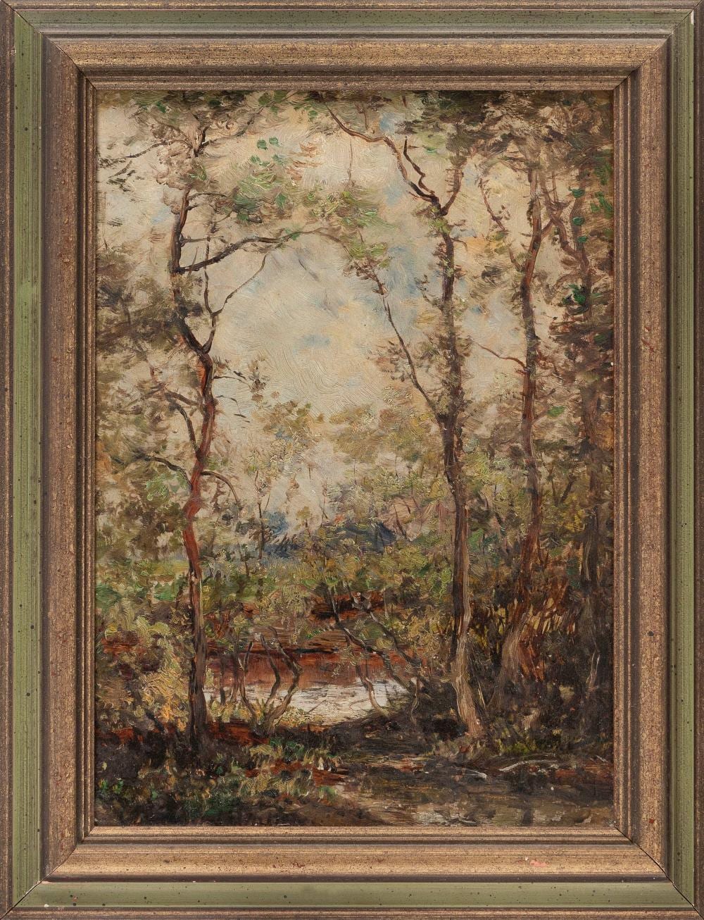 David Birdsey Walkley comparable auction result: david birdsey walkley connecticut new york ohio 1849 1934 forest interior oil on board 12 x 8 75 framed 15 x 11 25