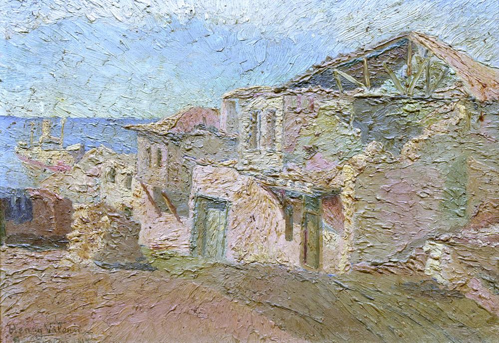 Henry Valensi comparable auction result: henry valensi 1883 1960 les dardanelles le river clyde vu de la rue des postes