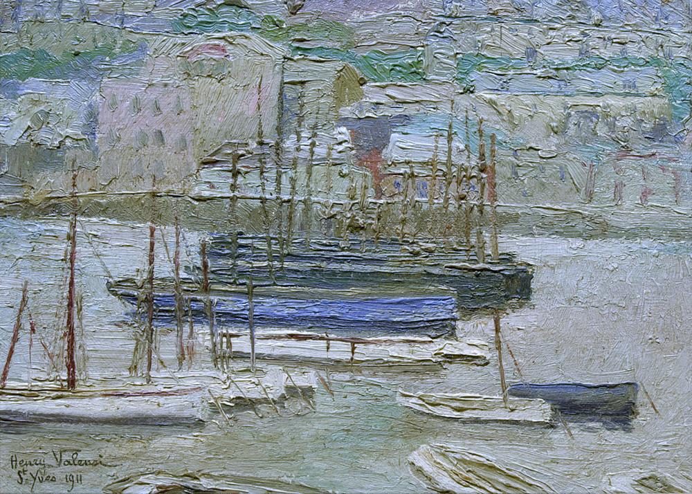 Henry Valensi comparable auction result: henry valensi 1883 1960 bateaux au port