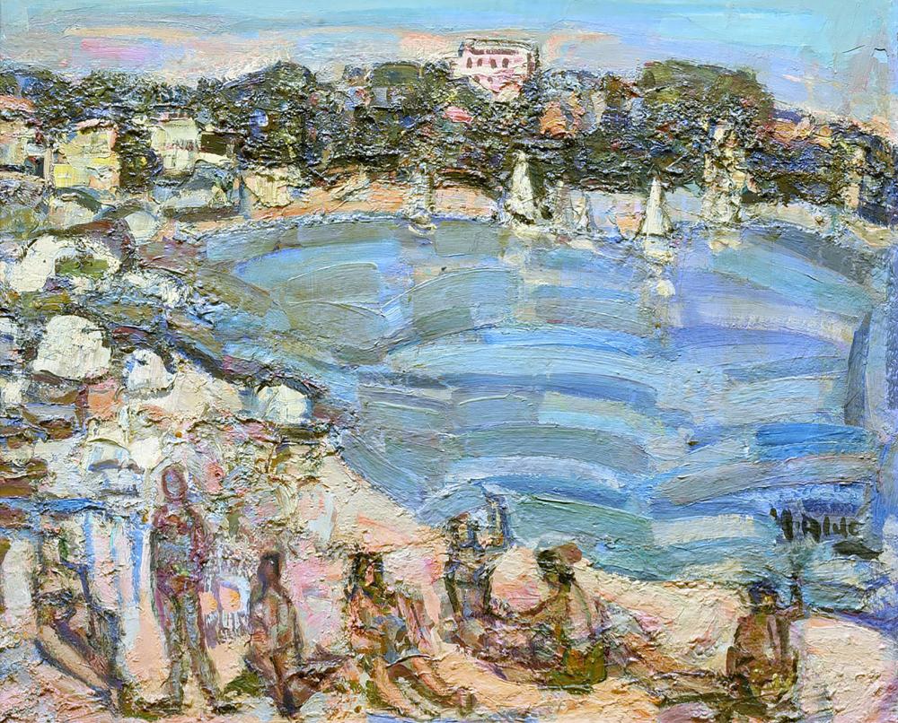 Yvette Alde comparable auction result: yvette alde 1911 1952 la plage de juan les pins 1961