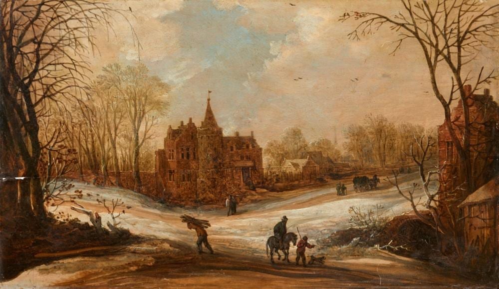 Frans de Momper comparable auction result: frans de momper winter landscape