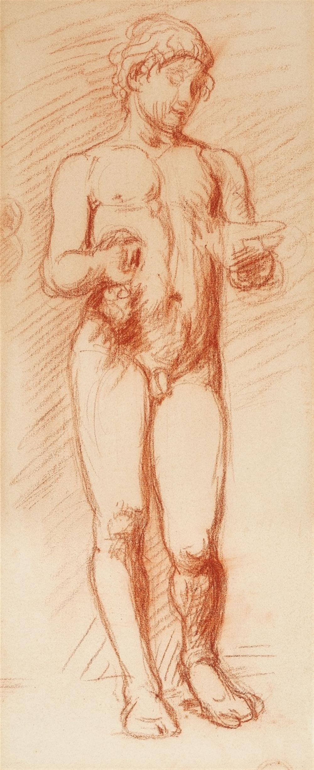 Hans von Marées comparable auction result: hans von mar es study for a figure of bacchus