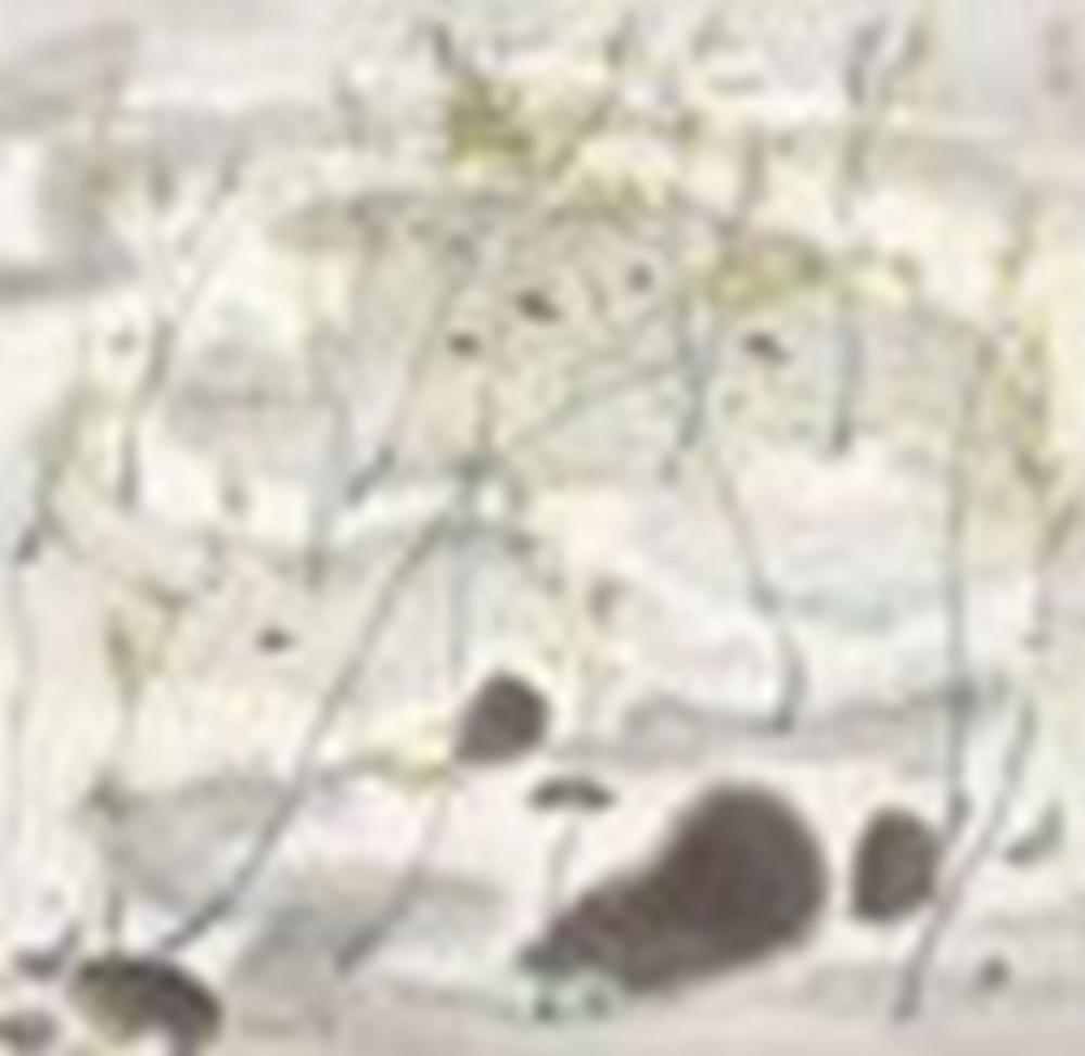 Wu Guanzhong (1919-2010) Spring and Autumn Scroll, mounted and framed, ink comparable sale