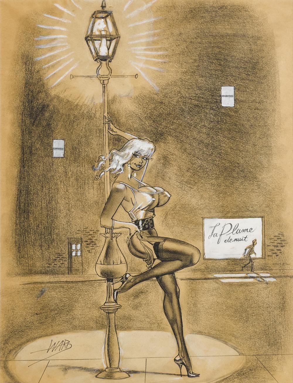 Bill Ward comparable auction result: a russ meyer bustoon illustration by bill ward