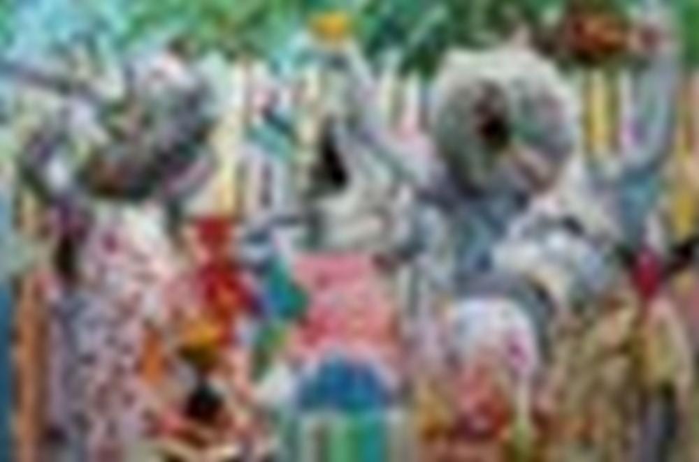 Ronald Ventura (B. 1973) Party Animal acrylic and oil on canvas 244 x 366 c comparable sale
