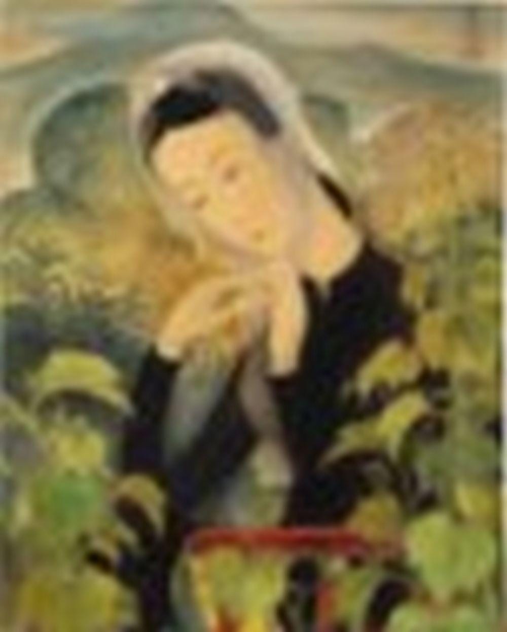 Le Pho comparable auction result: le pho 1907 2001 jeune femme attachant son foulard young lady tying her