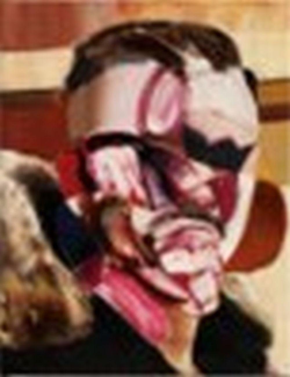 Adrian Ghenie (B. 1977) Self-Portrait oil on canvas 44.2 x 34.2 cm. (17 3/8 comparable sale