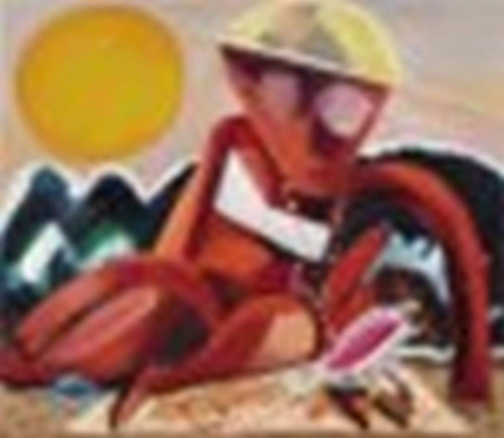 Dana Schutz (b. 1976) Bain de Soleil (Sunbath) Oil on canvas 188 x 213.5 cm comparable sale