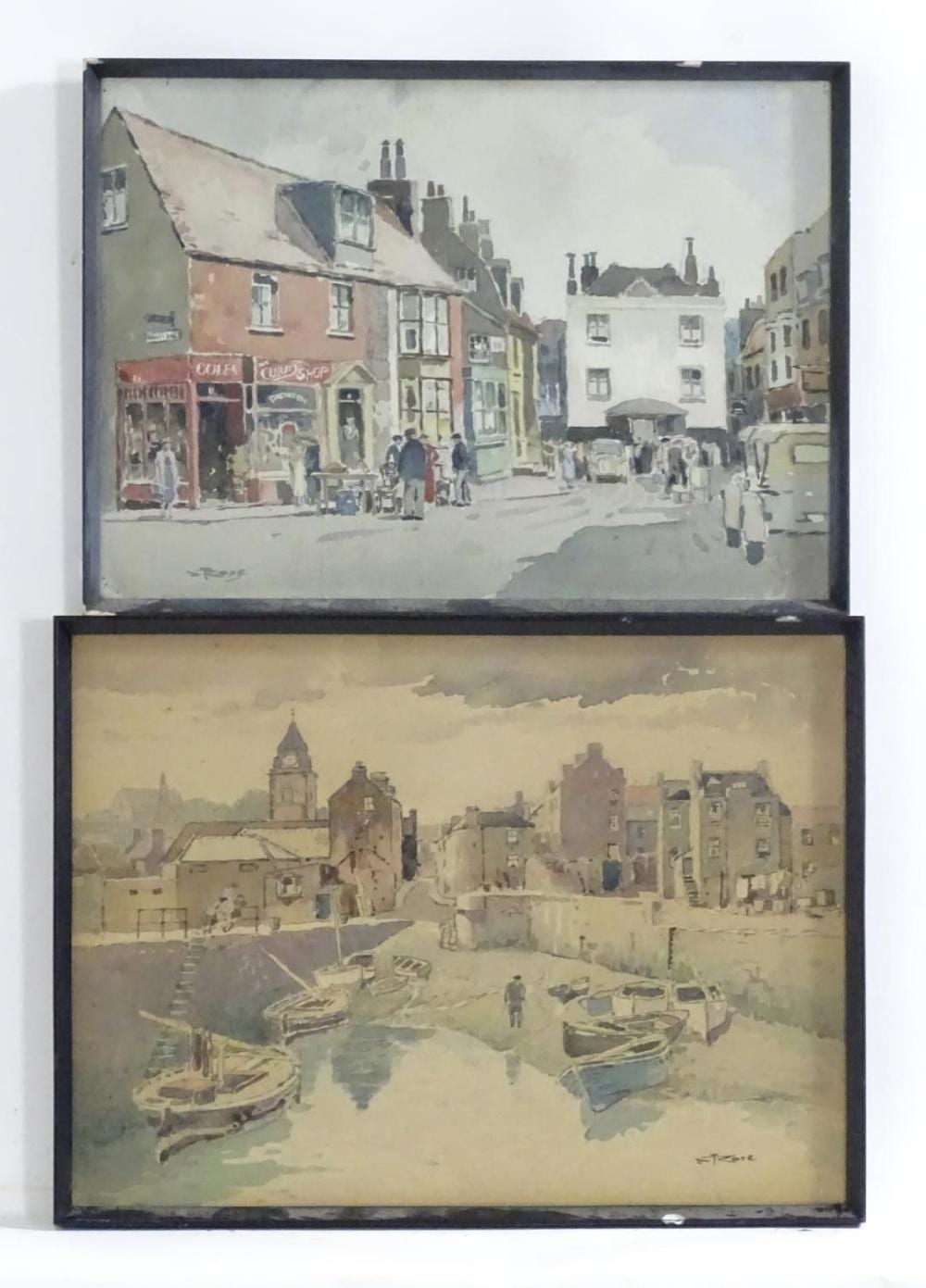 David Thomas Rose comparable auction result: david thomas rose 1871 1964 watercolours a tow