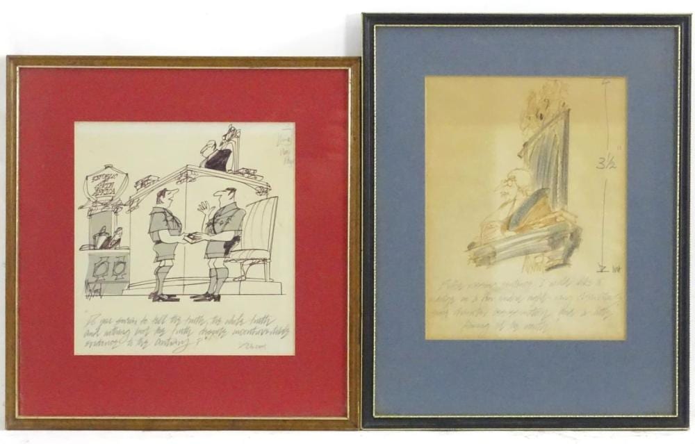 Kenneth Mahood comparable auction result: kenneth mahood 20th century pen and coloured pen