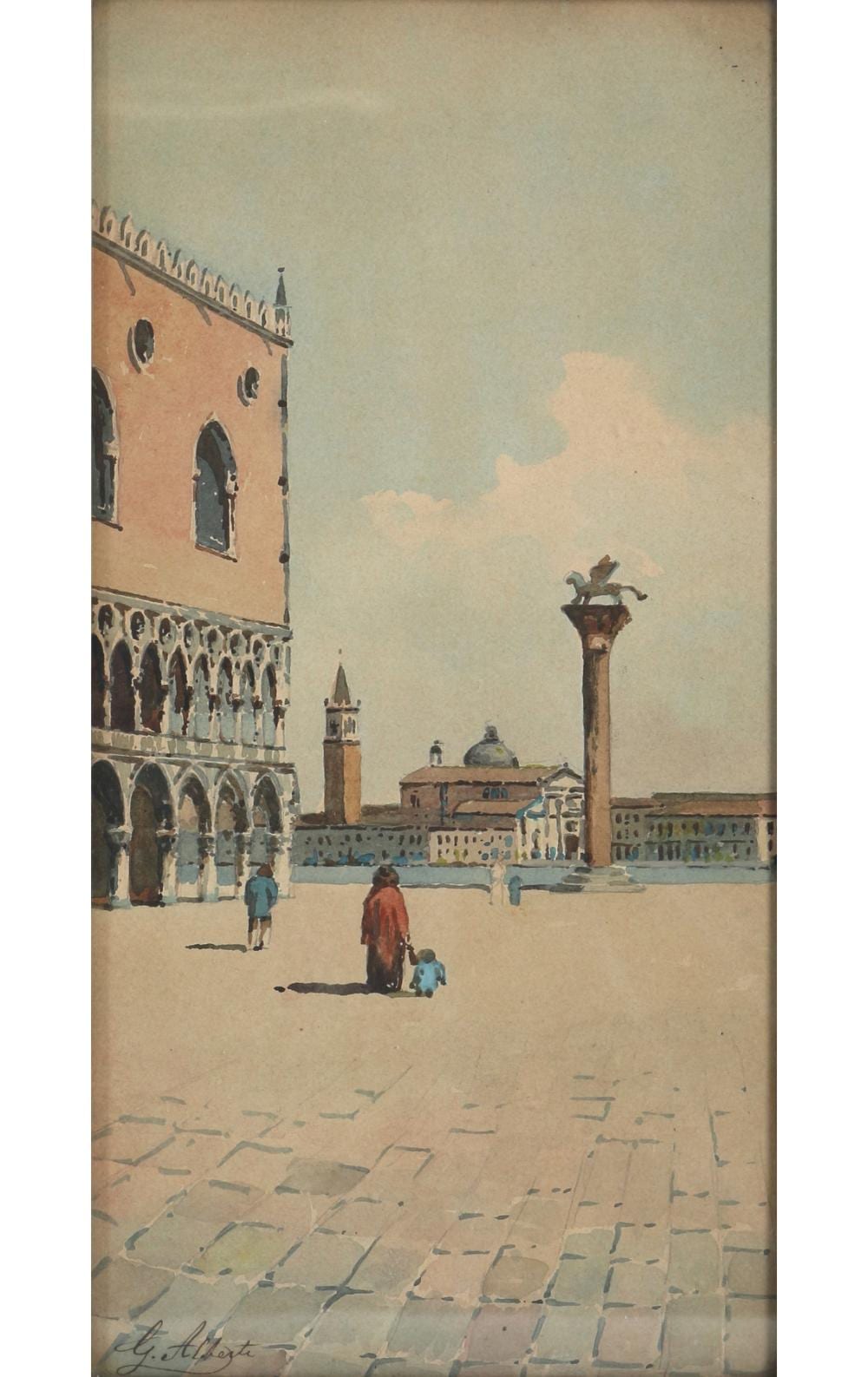 giuseppe vizzotto alberti italian 1862 1931 dogenpalast am markusplatz in venedig palazzo ducale in piazza san marco · Antikauktion Krefeld · 2021-06-19 Giuseppe Vizzotto Alberti comparable auction result: giuseppe vizzotto alberti italian 1862 1931 dogenpalast am markusplatz in venedig palazzo ducale in piazza san marco