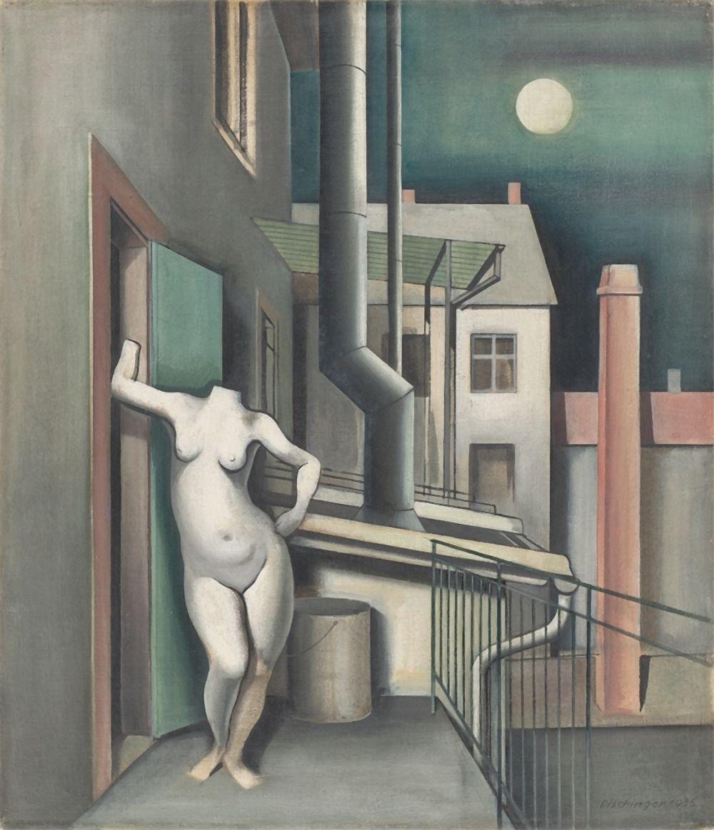rudolf dischinger hinterhaus balkon 1935 · Grisebach · 2021-06-11 Rudolf Dischinger comparable auction result: rudolf dischinger hinterhaus balkon 1935