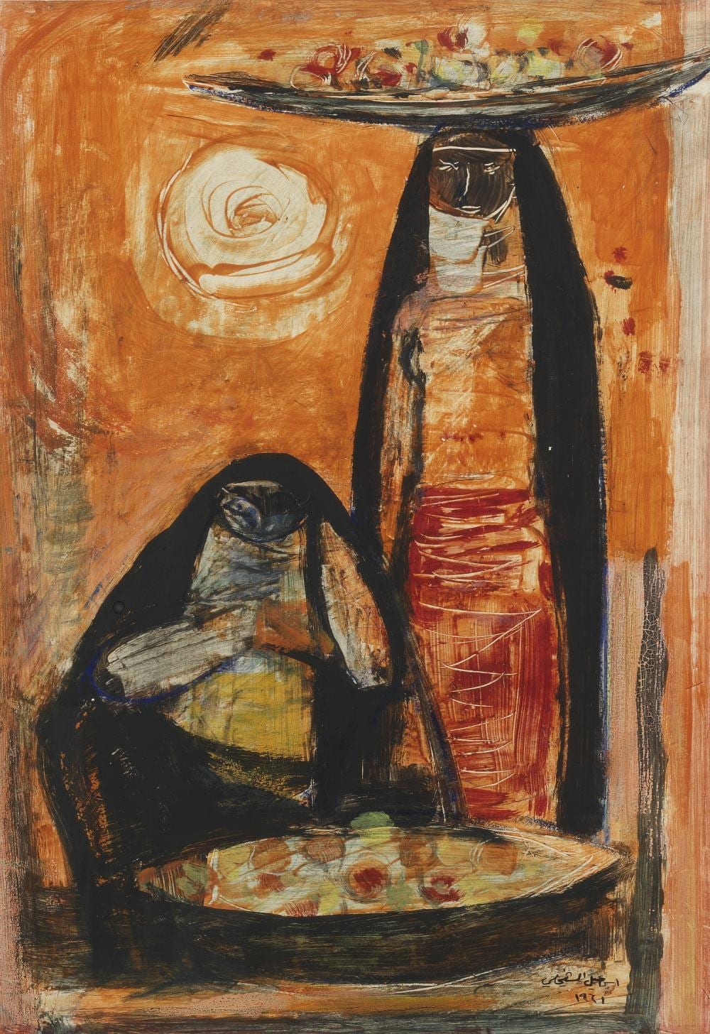 Ismael Al-Sheikhly comparable auction result: ismael al sheikhly iraq born 1924 two bedouin ladies