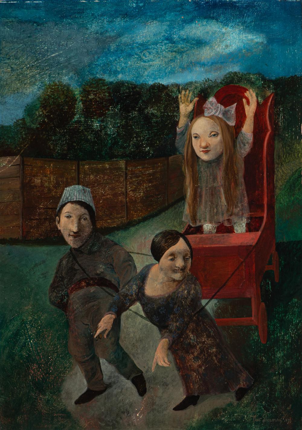 Theodorus Daamen comparable auction result: allegory of parenthood by theo daamen